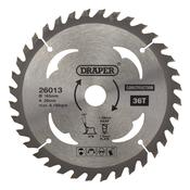 TCT Cordless Construction Circular Saw Blade for Wood &amp; Composites, 165 x 20mm, 36T image