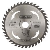 TCT Construction Circular Saw Blade, 216 x 30mm, 40T