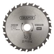 TCT Multi-Purpose Circular Saw Blade, 210 x 30mm, 24T image