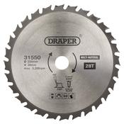 TCT Multi-Purpose Circular Saw Blade, 255 x 30mm, 28T image