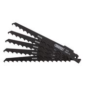 Reciprocating Saw Blades for Wood and Plastic Cutting, 150mm, 3tpi (Pack of 5) image