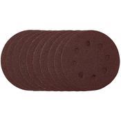 Sanding Discs, 115mm, 80 Grit, Hook &amp; Loop (Pack of 10) image