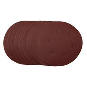 Sanding Discs, 150mm, Hook &amp; Loop, 240 Grit, (Pack of 10) image