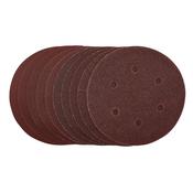 Sanding Discs, 150mm, Hook &amp; Loop, Assorted Grit, (Pack of 10) image