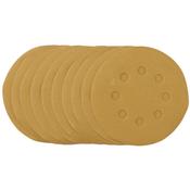 Gold Sanding Discs with Hook &amp; Loop, 125mm, 240 Grit (Pack of 10) image
