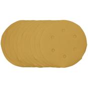 Gold Sanding Discs with Hook &amp; Loop, 150mm, 400 Grit (Pack of 10) image