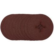 Fibre Sanding Discs, 115mm, 60 Grit, (Pack of 10) image