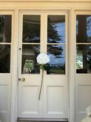Very Large White Hydrangea stem L95CM, Headsize 28cm image