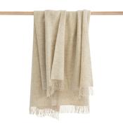 Natural Wool Eco Throw Ecru Herringbone image