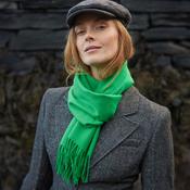 Merino Luxury Wool Scarf Kelly Green image