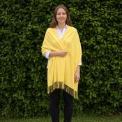 Large Merino Wool Scarf Yellow image