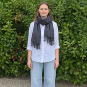 Large Merino Wool Scarf Grey image