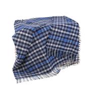 Large Irish Picnic Blanket Blue Small Block Check image
