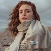 Merino Luxury Wool Scarf Stone
