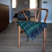 Merino Lambswool Blanket Green Windowpane image