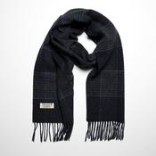 Irish Wool Scarf Medium Charcoal Indigo Glencheck image