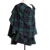 Lambswool Cape Black Watch Tartan image