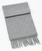 Irish Cashmere Wool Scarf Silver Grey image