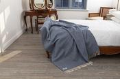 Oversized Merino Wool Cashmere Throw Denim Cream image