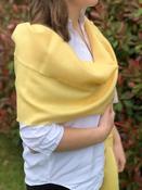 Large Merino Wool Scarf Yellow image