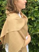 Large Merino Wool Scarf Camel image