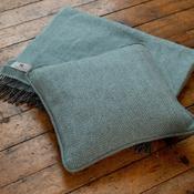 Ballyartella Cushion Collection Duck Egg Herringbone image