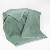 Mohair Throw Pale Green &amp;amp; Blue Plain image