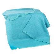Mohair Throw Aqua Blue Plain image