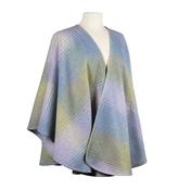 Lambswool Cape Purple Green Blue image