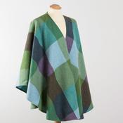 Lambswool Cape Green Blue Marine Block image