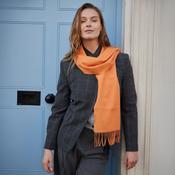 Merino Luxury Wool Scarf Tangerine image