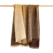Mohair Throw Brown Tan Beige Mix image
