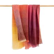 Mohair Throw Pink Yellow Purple Multi Mix