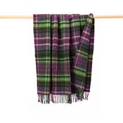 Large Irish Picnic Blanket Purple Green Lavender Plaid image