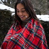 Lambswool Throw Royal Stewart Tartan image