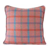 Ballyartella Cushion Pink Blue Heather Tattersall Check Herringbone image