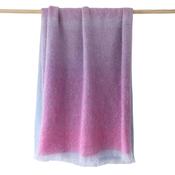 Mohair Throw Ice Blue Lavender Pink Mix Diffused Stripe image