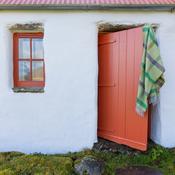 Merino Wool Cashmere Throw Green Brown Grey Check Herringbone image