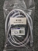 K155 1/2" Chrome effect shower hose image