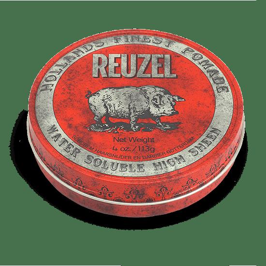 Reuzel Red Pomade – Wasserlösliches Haarpflegeprodukt, Mittlerer Halt Mit Brillantem Glanz, 113g, Vanille-Cola Duft