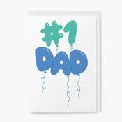 #1 Dad | Father's Day Greeting Card image