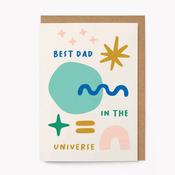 Best Dad in the Universe | Father's Day Greeting Card image