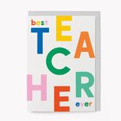 Best Teacher Ever | Greeting Card image
