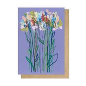 Lilac Flowers Greetings Card