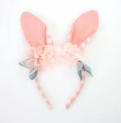Meri Meri | Embellished Gingham Bunny Headband image