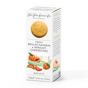 The Fine Cheese Co. | Fresh Brillat-Savarin  &amp; Apricot Cheesecake Biscuits