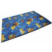 Cushioned Flat Happy Dog Blue Dog Bed image