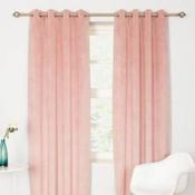 Elegance Velvet Blossom Eyelet Curtains image