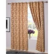 Rochelle Antique Gold Eyelet Curtains image
