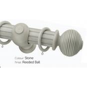 Milan 63mm Antique Collection Stone with Smooth/Reeded Finish Ball End